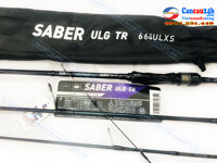 Cần câu Lure Daiwa SABER ULG TR 662ULXS 4 khúc thu gọn 53Cm