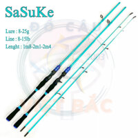Cần câu lure Daiwa Sasuke máy ngang và máy đứng Carbon cao cấp Đồ Câu Việt Bắc