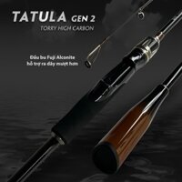 Cần câu lure đứng Monster Tatula Gen 2 độ cứng M carbon toray 30T đầu bu Fuji - cần câu lure giá rẻ