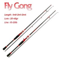 Cần Câu Lure Fly GongCần Câu 2 Khúc Ngang Và Đứng Cần Câu Cá Carbon Độ Cứng M Chất Lượng
