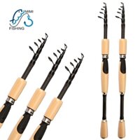 Cần câu lure máy đứng rút gọn khoen chắc chắn, độ cứng M