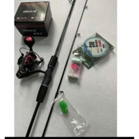 Cần Câu Lure Máy Đứng Sói Đen War Wolf (KÈM  2 nhái hơi siêu nhậy + dù SW) Câu Cá Bắt Cá Fishing Đi Câu