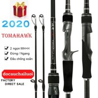 Cần câu lure máy đứng và cần câu máy ngang Tomahawk 2 ngọn MH + H