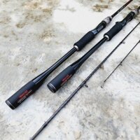 Cần câu lure máy ngang và máy đứng carbon Hi Power đầu bu chống xoắn CM22