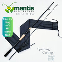 Cần câu lure máy ngang và máy đứng carbon Mantis CM24