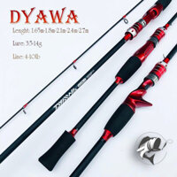 Cần câu lure máy ngang và máy đứng carbon DYAWA