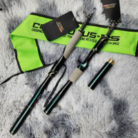 Cần câu lure rút gọn Cemreo Centaurus-RS chất lượng, cán 2 khúc dễ dàng thay đổi độ dài, cần câu để cốp xe tiện lợi