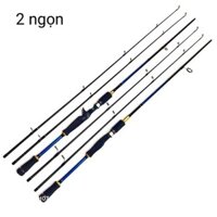 Cần câu lure shimano 2 ngọn độ cứng M và ML, cần câu lure máy đứng máy ngang 2 ngọn