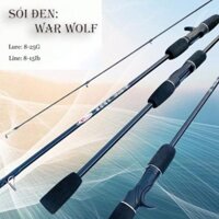 Cần câu lure Sói Đen War Wolf máy ngang và máy đứng carbon