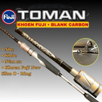 Cần Câu Lure Toman Máy Đứng S662M Khoen Fuji Cao Cấp- Cần Câu Cá Chuyên Lure Chính Hãng