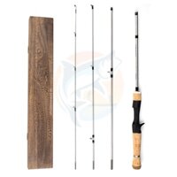 Cần câu lure Ultra light 4 khúc siêu gọn máy ngang và đứng,có hộp gỗ đựng đi kèm phukiencaulure25 cần câu UL siêu nhẹ