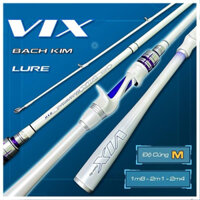 Cần Câu Lure Vix Bạch Kim Carbon Cao Cấp Khoen Fuji- Cần Câu Cá Chuyên Lure Xoắn X Toàn Thân TryFishing