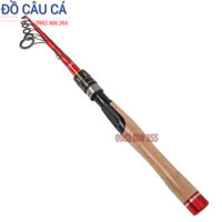 Cần câu máy carbon 1m8 rút gọn tiện lợi
