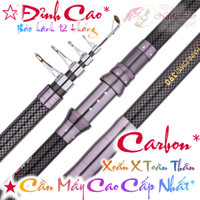 Cần câu máy Rút Gọn CAO CẤP - SIÊU CARBON 100% ☆ SIÊU KHỎE - SIÊU BỀN