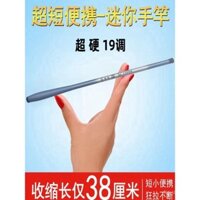 Cần câu ngắn, cần câu suối, siêu nhẹ, siêu cứng, cần cầm tay di động, 19 điều chỉnh, câu cá nhỏ, cá crucian, tôm, đồ chơi đi chơi mùa xuân
