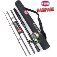 Cần Câu PENN RAMPAGE - CẦN CÂU 4 KHÚC - DÀI 2M23 - Bản Uplate 2020