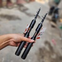 cần câu rút gọn Cao cấp mini oraca thế hệ II đô cứng ML - 1m8 ngang - đứng
