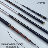 Cần câu tay, cần câu đơn Shimano Borderless phiên bản k 3m6 4m5 5m4 6m3 và 7m2 docaucathuanlon sản phẩm y hình 5
