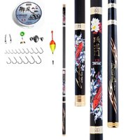 Cần câu tay - Carbon cao cấp - Độ cứng 6H - CT06 - Tặng kèm 8 phụ kiện  - Cần 3.6m