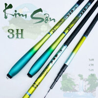 Cần Câu Tay Carbon Kim Sơn độ cứng 3H siêu nhẹ, câu đơn câu đài - Docauanhquan21 jduan568