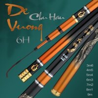 Cần câu tay, câu đơn Đế Vương Chư Hầu 6H Phukiencaulure25 cần câu đài chất liệu carbon, có các độ dài từ 3m6 đến 9m