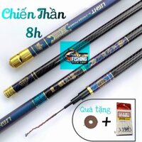Cần Câu Tay Chiến Thần 8h Bản Săn Hàng Tải Cá 10kg Tặng Kèm Ngọn Phụ