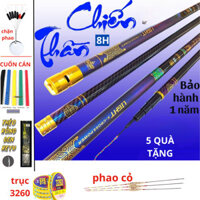 cần câu tay Chiến Thần 8H chính hãng carbon chuyên săn hàng Tải tĩnh 4Kg , tải cá lớn từ 10-15Kg - Hải Linh Fishing