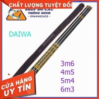 Cần Câu Tay DAIWA 6H Màu Vàng, Đủ Size; 3m6, 4m5, 5m4, 6m3, can cau don gia re 6h, can cau tay, can cau ca daiwa