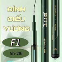 Cần Câu Tay Đỉnh Điếu Vương độ cứng 5H bản F1 chuyên rô riếc chép đánh cảm giác tặng kèm ngọn phụ túi vải đựng cần