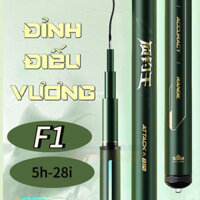 cần câu tay Đỉnh Điếu Vương độ cứng 5H bản F1 chuyên rô riếc chép đánh cảm giác tặng kèm ngọn phụ túi vải đựng cần hàng