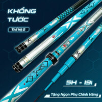 Cần Câu Tay GAMA -FX - Khổng Tước 5H - Cần Câu Đài Cao Cấp Tặng Kèm Ngọn Phị