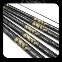 Cần câu tay Hắc Tinh độ cứng 6H chuyên câu đơn câu đài chất liệu carbon cao cấp tặng kèm ngọn phụ Việt Bắc