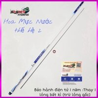 Cần câu tay Hoa Mực Nước 6H thế hệ 2 chính hãng chuyên câu đơn câu đài tặng kèm ngọn và nhẫn