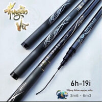 cần câu tay Huyền Vũ độ cứng 6H phân bổ lực 19i tặng kèm ngọn phụ và túi vải đựng cần njah5655jhf6368