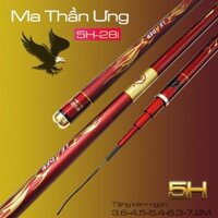 Cần Câu Tay Ma Thần Ưng 5H 28i- Cần Câu Đơn, Cần Câu Đài Đánh Tổng Hợp, Câu Cảm Giác Tặng Kèm Ngọn Phụ tuanfishing