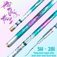 Cần Câu Tay Phỉ Thúy Hồng 5H 28i Có Mã QR Check Chính Hãng Tặng Ngọn Phục