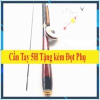 Cần câu tay SHIMANO 5H cacbon cao cấp ( tặng phụ kiện ) - Cỡ: 3m6 - 4m5 - 5m4 - 6m3