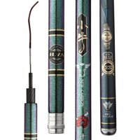 cần câu tay siêu Bò Tót 5H 6m3 carbon siêu khoẻ tặng ngọn phụ