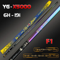 Cần câu tay YG-X5000 ( 6H-19i) Cần Chuyên Câu Đơn Đài Cao Cấp - Tặng kèm 1 ngọn phụ zin