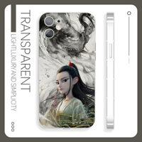 Cần cẩu thẩm mỹ hai chiều Phong cách mực trẻ em Vỏ điện thoại Apple 16 Silicone vivos20 Thích hợp cho Xiaomi 15pro Redmi k80iQOOneo10 Meizu 21 One Plus 13oppok11 Samsung s24