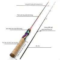 Cần câu UL  titan siêu dẻo, đọt đặc cần câu ul màu sắc siêu đẹp độ dài từ 1m68 đến 1m98 584jagh789