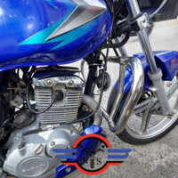 Cản chống đổ inox GD110, GN125, EN125, EN150, LA250, Husky125, YB125, Custom125,  CD 125, CD125... ...-NTS