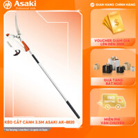 Cần cưa và giật cành trên cao Asaki AK-8820 kéo cắt cộng lực trên cao 3,5m