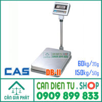 Cân điện tử Cas DB II 60kg 150kg (màn hình LCD & có pin sạc)