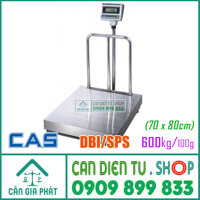 Cân điện tử Cas DBI/SPS 600kg (bàn cân inox 70 x 80cm)