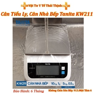 Cân điện tử chống bụi và chống thấm nước Tanita KW-211
