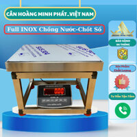 Cân điện tử ghế ngồi Thương hiệu CÂN HOÀNG MINH PHÁT SUPER-SS Full INOX Chống nước, chốt số 100KG - 350KG. LED ĐỎ. Mới