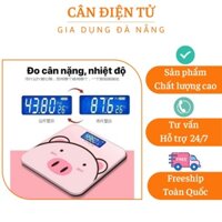 Cân điện tử 🔥 HÀNG LOẠI 1 🔥 cân điện tử siêu nhỏ gọn có thể đo được nhiệt độ phòng, thiết kế kính chịu lực siêu bền