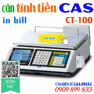 Cân điện tử in hóa đơn Cas CT-100