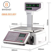 CÂN ĐIỆN TỬ IN TEM MÃ VẠCH TM-A 30KG - CÂN SIÊU THỊ CHÍNH HÃNG NEWTECH TMA